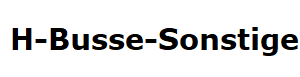 H-Busse-Sonstige