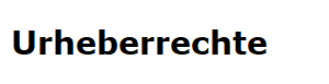Urheberrechte